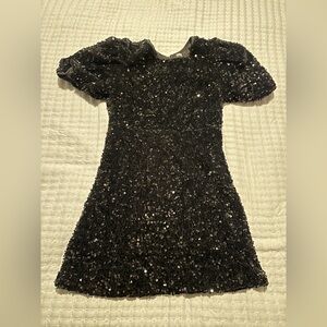 Glamorous Black Sequin Mini Dress